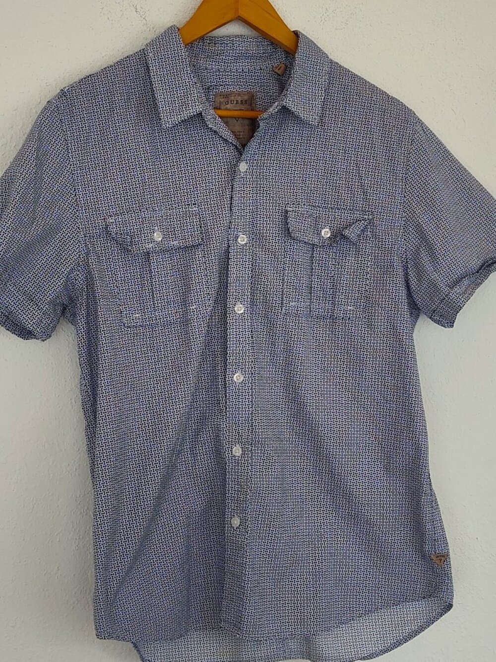 GUESS, S/S Button Down, Clubwear, Y2K, L